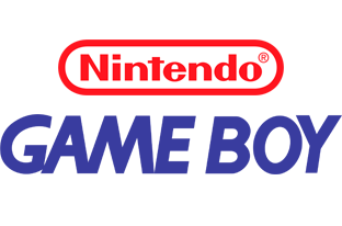 Nintendo logo with a red rectangle background and white text, with a partial blue glitch effect at the bottom.