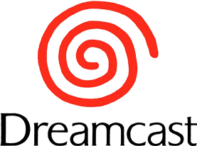 The logo of dreamcast, featuring a red spiral above the black "dreamcast" text on a white background.