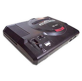 A vintage colecovision video game console from the early 1980s, showing the controller storage on top and cartridge slot.